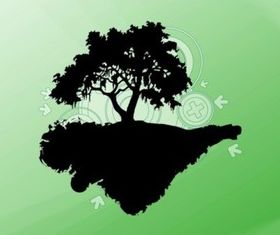 Floating Tree vector