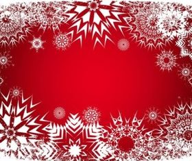 Snow Frame background vector