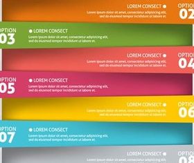 Option Banners 4 vectors graphic