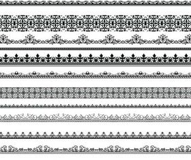 Vintage Borders set vector