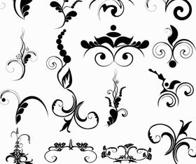 Ornate Floral Elements (Set 21) vector graphics