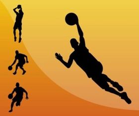 Basketball Players vector