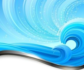 Wave Background vector