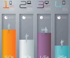 Diagrams Backgrounds 7 vector design