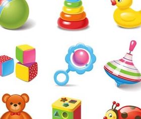 Children Toys free vector material
