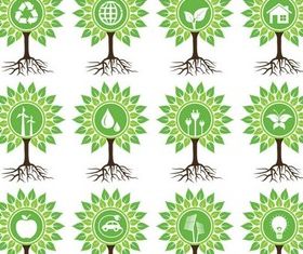 Ecology Creative Symbols vectors graphic