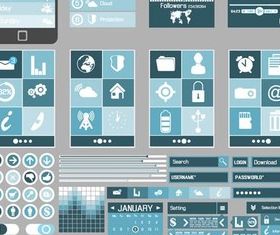 Flat Design Elements 14 vector