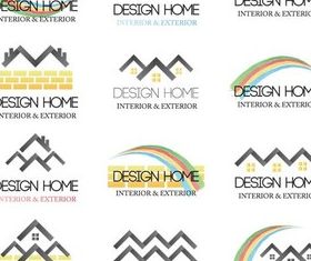 Real Estate Logotypes 5 set vector