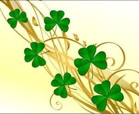Clover Background vectors graphic