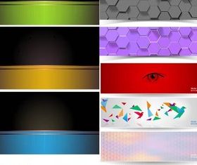 Colorful Different Banners vector set