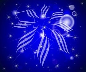 Cosmic Flower background vector