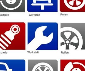 Car Service Icons vector
