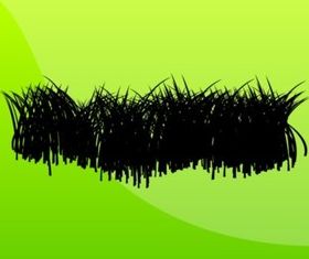 Grass Stems shiny vector