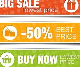 Sale Retro Banners graphic vector material