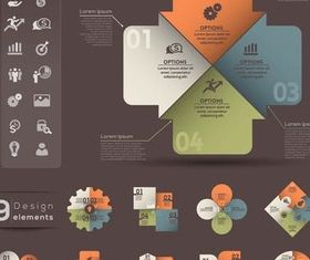 Different Infographics vector