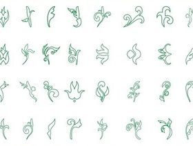 Flower Outlines vector