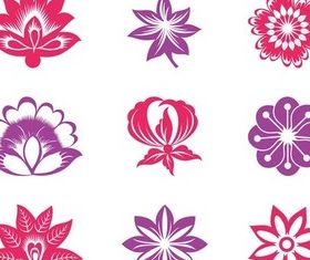 Blooming Flowers Graphics art vector