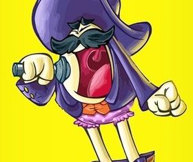 Cartoon Singer vector