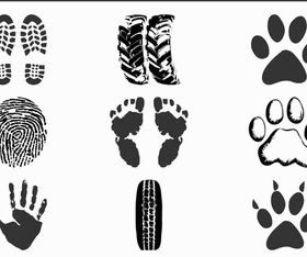 Prints And Traces vector graphic