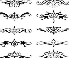 Ornament Borders Elements 3 vector material