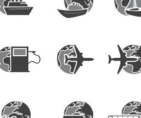 Transportation Icons art vectors graphics