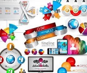 3D Infographics Elements 2 vector