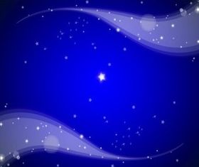 Starry Night shiny vector