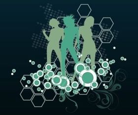 Party Chicks design vectors