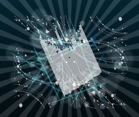 Abstract Lights vector