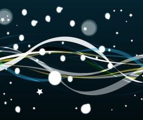 Waving Lines background set vector