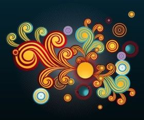 Retro Decorations vector