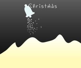 Christmas Mountain design vector