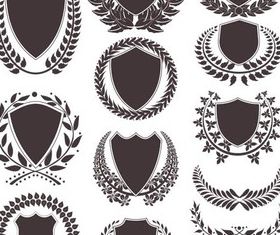 Heraldic Signs Templates 2 vector graphic