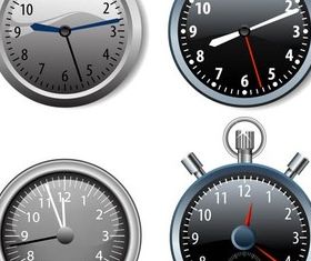 Stopwatches and Clocks vector