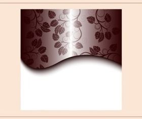 Floral Label Template vector