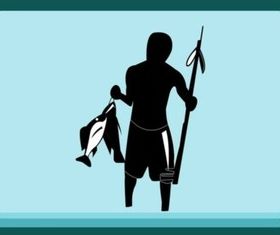Fishing Man design vector