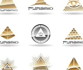 Pyramid Logo free vector