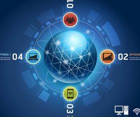 Infographics Backgrounds 10 shiny vector