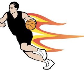 Basketball Player Art vector