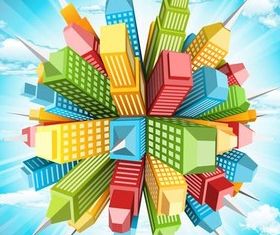 Cityscape Backgrounds art vector