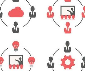 Business People Symbols 2 vector graphics