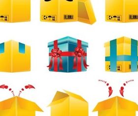 Delivery Boxes vector design