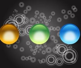 Shiny Balls background vector
