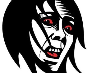 Fearful Face Clip Art vector design