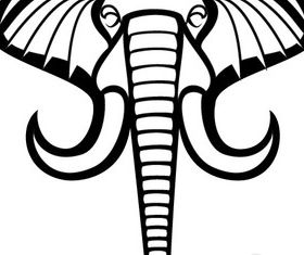 Elephant Head vector