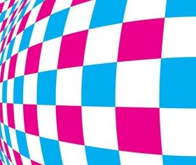 Warped Checkered Pattern Background vector