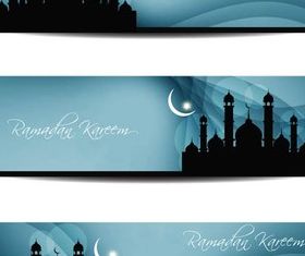 Stylish Islamic Banners art vector