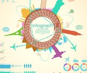 Travel Backgrounds 5 vector