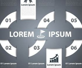Infographics Backgrounds 9 vector set
