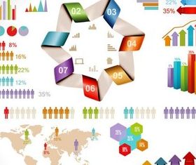 Infographics Elements 28 vector set